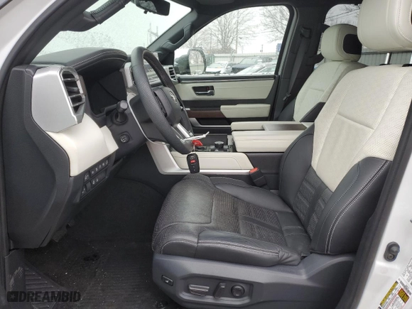 2023 Toyota Sequoia SR5 with VIN 7SVAAABAXPX007350, listed as a Copart auction lot 44490015 with 23,827 mi miles and Salvage Title. Bid and sale history available at carsss.com. Image 7.