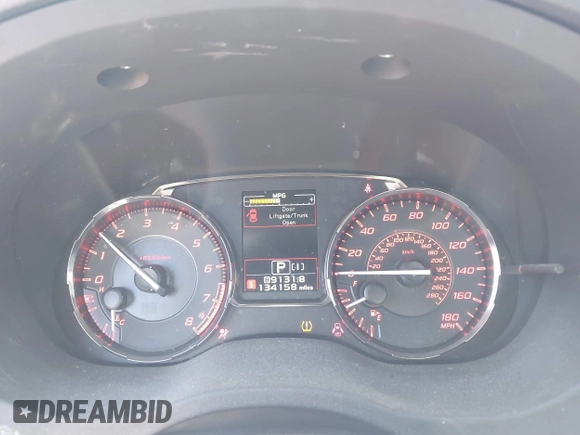 2015 Subaru WRX Premium with VIN JF1VA1D61F8815122, listed as a IAAI auction lot 42042491 with 134,158 mi miles and . Bid and sale history available at DreamBid. Image 7.