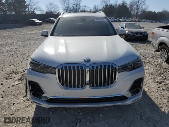 2022 BMW X7 xDrive40i with VIN 5UXCW2C05N9K20349, listed as a Copart auction lot 48778145 with 53,626 mi miles and Salvage Title. Bid and sale history available at carsss.com. Image 5.