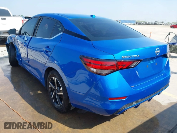2024 Nissan Sentra SV with VIN 3N1AB8CV3RY282385, listed as a IAAI auction lot 41922422 with 25,671 mi miles and . Bid and sale history available at DreamBid. Image 3.