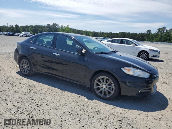 2013 Dodge Dart Limited with VIN 1C3CDFCA2DD293265, listed as a Copart auction lot 55633745 with 96,380 mi miles and Salvage title. Bid and sale history available at DreamBid. Image 4.