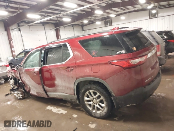 2021 Chevrolet Traverse LT Cloth with VIN 1GNEVGKW8MJ124350, listed as a IAAI auction lot 41456704 with 121,336 mi miles. Bid and sale history available at carsss.com. Image 14.
