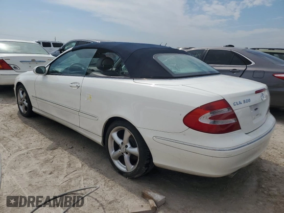 2005 Mercedes-Benz CLK 320 with VIN WDBTK65G45T054521, listed as a Copart auction lot 75249084 with Not Provided miles and Non Repairable. Bid and sale history available at DreamBid. Image 2.
