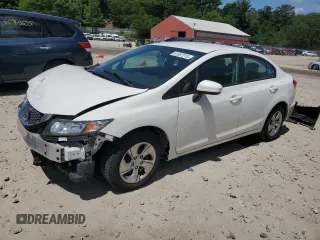 2015 Honda Civic LX with VIN 19XFB2F54FE286633, listed as a Copart auction lot 61357215 with 158,483 mi miles and Clean title. Bid and sale history available at DreamBid. Image 1.