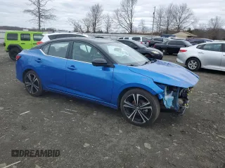 2023 Nissan Sentra SR with VIN 3N1AB8DVXPY263585, listed as a Copart auction lot 47265645 with 46,125 mi miles and Salvage Title. Bid and sale history available at DreamBid. Image 4.