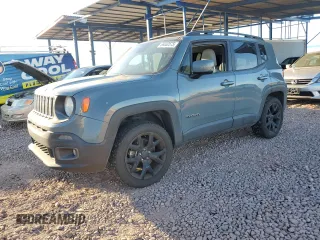 2017 Jeep Renegade Latitude z VIN ZACCJBBB6HPF05681, wystawiony jako Copart lot #56550575 z przebiegiem 142 647 mil mil oraz Szkody całkowita. Historia ofert i sprzedaży dostępna na DreamBid. Obrazek 1.