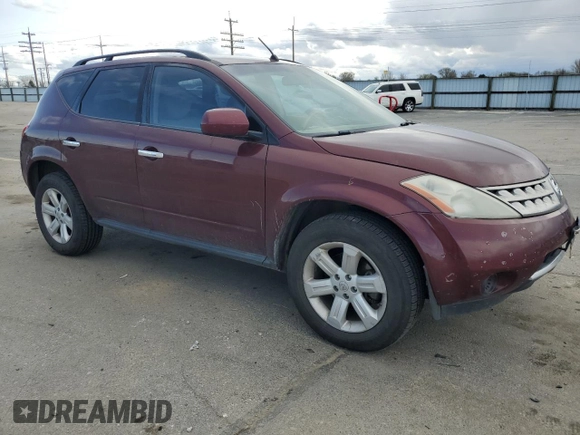 2007 Nissan Murano S with VIN JN8AZ08W27W636286, listed as a Copart auction lot 50974875 with 201,807 mi miles and Salvage Title. Bid and sale history available at carsss.com. Image 4.