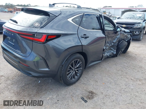 2025 Lexus NX with VIN 2T2GDCAZ1SC023969, listed as a IAAI auction lot 41502796 with 747 mi miles. Bid and sale history available at carsss.com. Image 4.