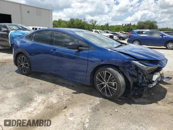 2024 Toyota Prius LE with VIN JTDADABU9R3012478, listed as a Copart auction lot 60652895 with 6,859 mi miles and Salvage title. Bid and sale history available at DreamBid. Image 4.