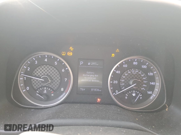 2020 Hyundai Elantra SEL with VIN 5NPD84LF7LH574989, listed as a Copart auction lot 52553915 with 81,836 mi miles and Non Repairable. Bid and sale history available at DreamBid. Image 9.