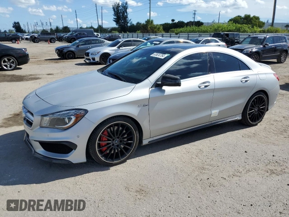 2016 Mercedes-Benz CLA 45 AMG with VIN WDDSJ5CB1GN316980, listed as a Copart auction lot 63624754 with 51,293 mi miles and Non Repairable. Bid and sale history available at DreamBid. Image 1.