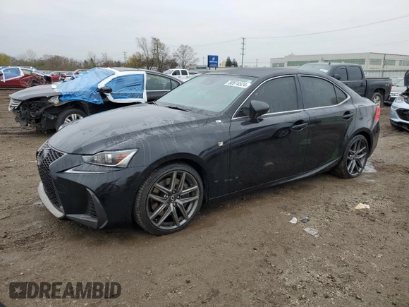 2017 Lexus IS 350 with VIN JTHCE1D22H5013734, listed as a Copart auction lot 80974524 with 89,820 mi miles and Salvage title. Bid and sale history available at DreamBid. Image 1.