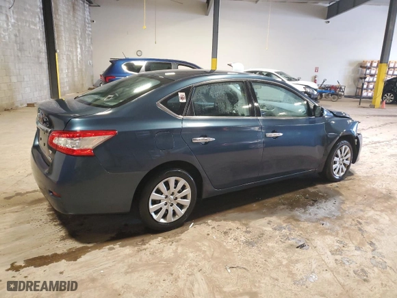 2013 Nissan Sentra SV with VIN 3N1AB7APXDL742100, listed as a Copart auction lot 49485505 with 144,173 mi miles and Salvage Title. Bid and sale history available at carsss.com. Image 3.