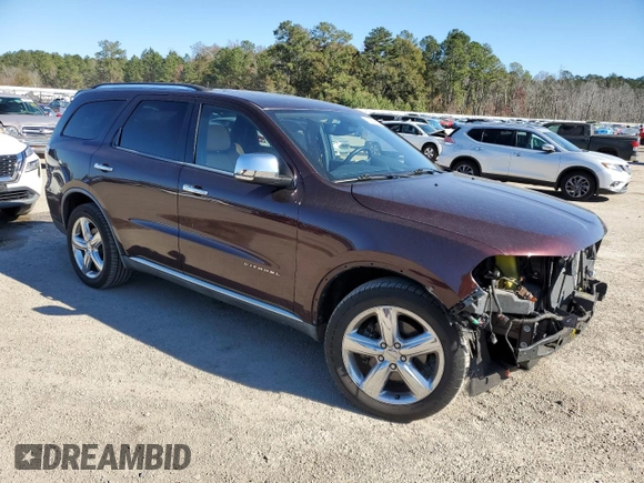 2012 Dodge Durango Citadel with VIN 1C4RDHEG5CC130259, listed as a Copart auction lot 82764844 with 145,930 mi miles and Salvage title. Bid and sale history available at DreamBid. Image 4.