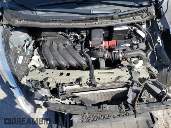2015 Nissan Note S with VIN 3N1CE2CP4FL358297, listed as a Copart auction lot 59586475 with 53,252 mi miles and Salvage title. Bid and sale history available at DreamBid. Image 12.