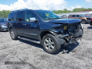 2014 Nissan Armada SV z VIN 5N1AA0NC2EN607107, wystawiony jako IAAI lot #42198605 z przebiegiem 241 099 mil mil oraz . Historia ofert i sprzedaży dostępna na DreamBid. Obrazek 1.