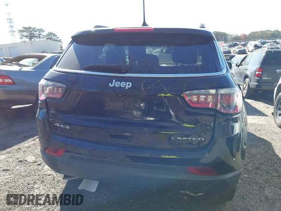 2018 Jeep Compass Limited with VIN 3C4NJDCB1JT397147, listed as a IAAI auction lot 41853649 with 122,672 mi miles. Bid and sale history available at carsss.com. Image 16.