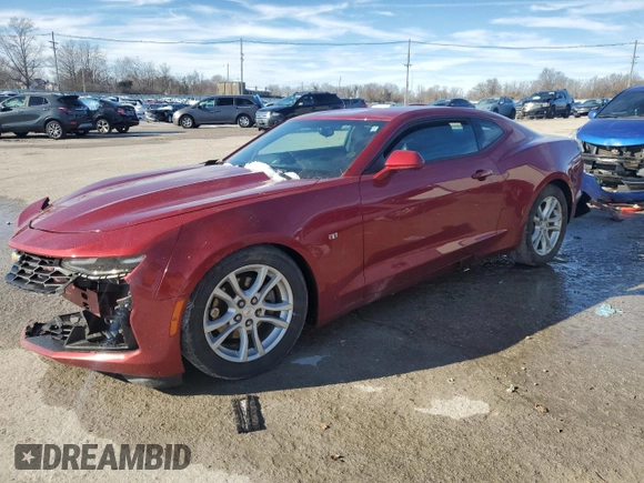 2019 Chevrolet Camaro 1LS with VIN 1G1FB1RXXK0116053, listed as a Copart auction lot 88750075 with 59,800 mi miles and Salvage Title. Bid and sale history available at carsss.com. Image 1.