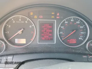 2005 Audi A4 1.8T z VIN WAUJC68E85A119007, wystawiony jako Copart lot #55293565 z przebiegiem 155 085 mil mil oraz Czysty tytuł • Clean title. Historia ofert i sprzedaży dostępna na DreamBid. Obrazek 9.