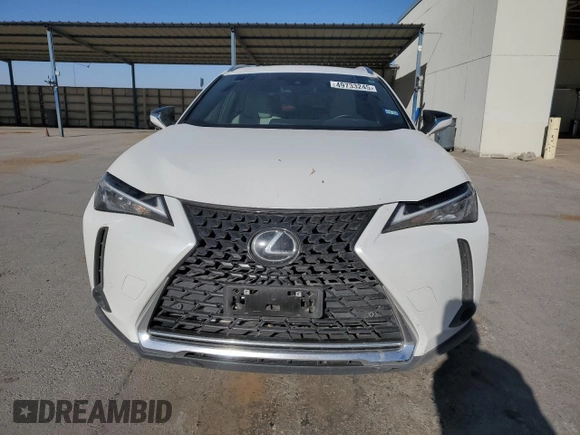 2022 Lexus UX with VIN JTHX3JBH1N2051189, listed as a Copart auction lot 49733245 with 33,265 mi miles and Salvage Title. Bid and sale history available at carsss.com. Image 5.