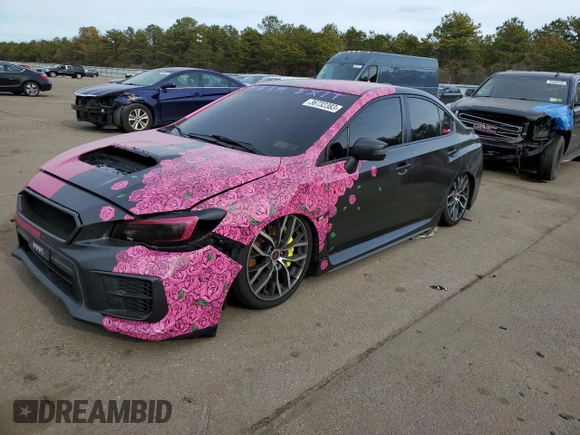 2020 Subaru WRX STI with VIN JF1VA2E61L9831086, listed as a Copart auction lot 36732383 with 0 mi miles. Bid and sale history available at carsss.com. Image 1.