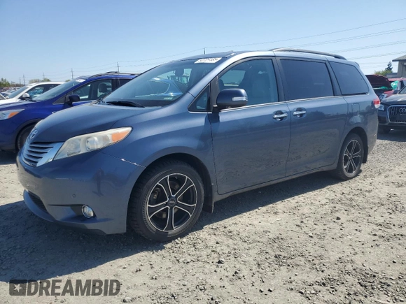 2013 Toyota Sienna XLE с VIN 5TDDK3DC6DS063575, выставлен на аукционе Copart как лот 52725185 с пробегом 125 707 миль миль и Списание • Salvage title. История ставок и продаж доступна на DreamBid. Изображение 1.