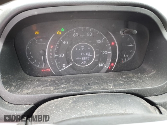2014 Honda CR-V LX with VIN 2HKRM4H30EH614610, listed as a Copart auction lot 45977815 with 131,192 mi miles and Salvage Title. Bid and sale history available at DreamBid. Image 9.