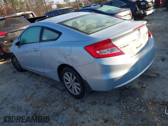 2012 Honda Civic Cpe EX-L with VIN 2HGFG3B05CH514755, listed as a IAAI auction lot 41131533 with 391,755 mi miles. Bid and sale history available at carsss.com. Image 3.