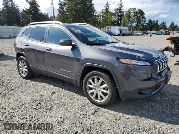 2016 Jeep Cherokee Limited z VIN 1C4PJMDS5GW209420, wystawiony jako Copart lot #56949005 z przebiegiem 66 458 mil mil oraz Szkoda całkowita • Salvage title. Historia ofert i sprzedaży dostępna na DreamBid. Obrazek 4.
