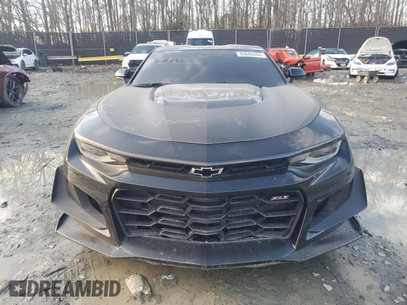 2021 Chevrolet Camaro ZL1 with VIN 1G1FK1R61M0103847, listed as a Copart auction lot 85646264 with 34,180 mi miles and Salvage Title. Bid and sale history available at carsss.com. Image 5.