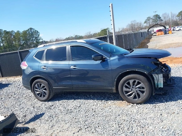 2016 Nissan Rogue SV with VIN 5N1AT2MT8GC815126, listed as a IAAI auction lot 41643696 with 112064 miles. Bid and sale history available at carsss.com. Image 14.