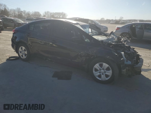 2017 Kia Forte LX with VIN 3KPFK4A77HE050159, listed as a Copart auction lot 48134215 with 0 mi miles and Salvage Title. Bid and sale history available at carsss.com. Image 4.