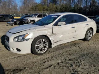 2014 Nissan Maxima 3.5 SV w/Sport Pkg with VIN 1N4AA5AP8EC478317, listed as a Copart auction lot 43214825 with 0 mi miles and Salvage Title. Bid and sale history available at carsss.com. Image 1.