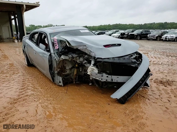2021 Dodge Charger Scat Pack with VIN 2C3CDXGJ8MH657921, listed as a Copart auction lot 74792714 with 0 mi miles and Salvage Title. Bid and sale history available at carsss.com. Image 11.