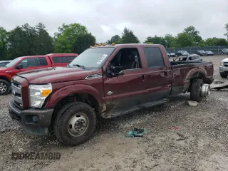 2016 Ford F-350 Lariat z VIN 1FT8W3DT0GED10959, wystawiony jako Copart lot #58703555 z przebiegiem 105 355 mil mil oraz Szkoda całkowita • Salvage title. Historia ofert i sprzedaży dostępna na DreamBid. Obrazek 1.