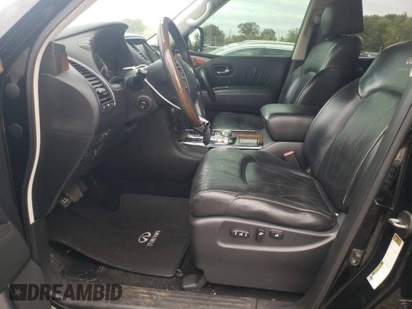 2012 Infiniti QX56 8-passenger with VIN JN8AZ2NC1C9315502, listed as a Copart auction lot 71638734 with 146,518 mi miles and Salvage Title. Bid and sale history available at carsss.com. Image 7.