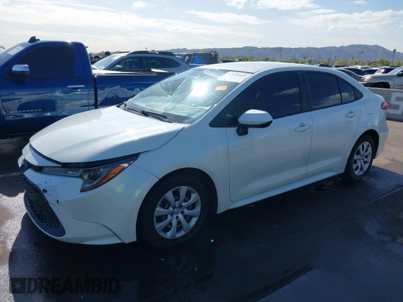 2020 Toyota Corolla LE with VIN JTDEPRAE1LJ015251, listed as a IAAI auction lot 41966854 with 44,116 mi miles. Bid and sale history available at carsss.com. Image 17.
