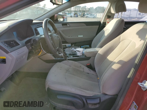 2016 Hyundai Sonata SE with VIN 5NPE24AF7GH360731, listed as a Copart auction lot 42288385 with 107,186 mi miles and Salvage Title. Bid and sale history available at DreamBid. Image 7.