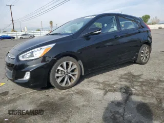 2017 Hyundai Accent Sport with VIN KMHCU5AE1HU355476, listed as a Copart auction lot 43474925 with 24,160 mi miles and Salvage Title. Bid and sale history available at carsss.com. Image 1.
