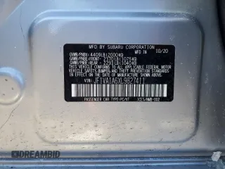 2020 Subaru WRX with VIN JF1VA1A6XL9827411, listed as a Copart auction lot 45719515 with 21,183 mi miles and Salvage Title. Bid and sale history available at DreamBid. Image 12.