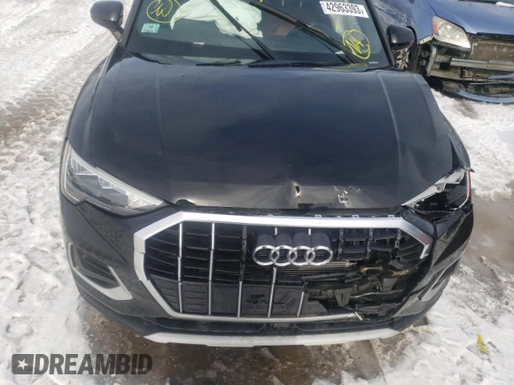 2022 Audi Q3 Premium with VIN WA1AUCF34N1001093, listed as a Copart auction lot 42963393 with 21,932 mi miles and . Bid and sale history available at DreamBid. Image 12.