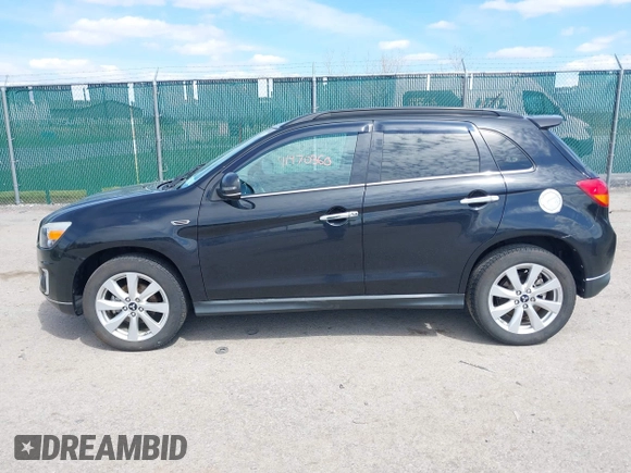 2015 Mitsubishi Outlander Sport 2.4 GT with VIN 4A4AR4AW3FE030571, listed as a IAAI auction lot 41970360 with 74,683 mi miles. Bid and sale history available at carsss.com. Image 14.