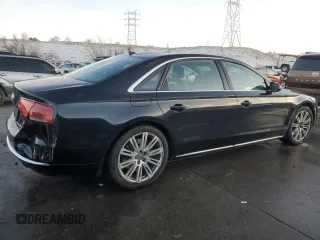 2012 Audi A8 L with VIN WAURVAFDXCN017238, listed as a Copart auction lot 52631965 with 138,162 mi miles and Salvage Title. Bid and sale history available at carsss.com. Image 3.