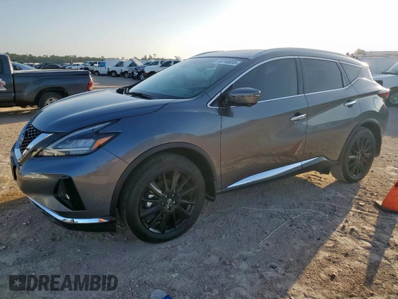 2023 Nissan Murano Platinum with VIN 5N1AZ2DJ6PC119006, listed as a Copart auction lot 61748035 with 618 mi miles and Salvage title. Bid and sale history available at DreamBid. Image 1.