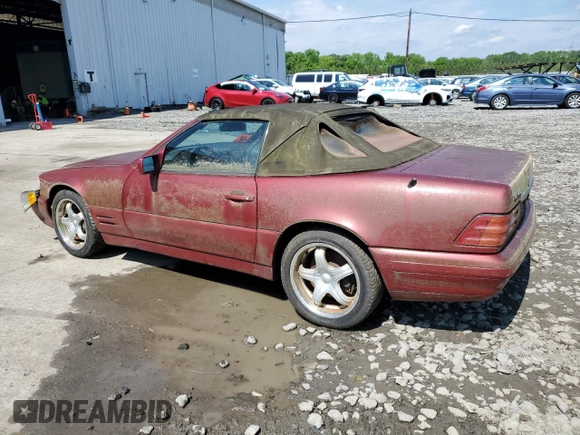 1999 Mercedes-Benz SL-Class with VIN WDBFA68F6XF173790, listed as a Copart auction lot 54833454 with 0 mi miles and Clean Title. Bid and sale history available at carsss.com. Image 2.