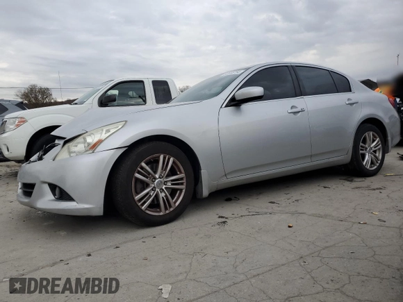 2010 Infiniti G37 x with VIN JN1CV6AR7AM252839, listed as a Copart auction lot 82555754 with 123,426 mi miles and Salvage Title. Bid and sale history available at DreamBid. Image 1.