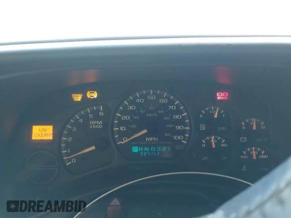 2002 Chevrolet Tahoe LS with VIN 1GNEC13V42J188049, listed as a IAAI auction lot 42538707 with 287,452 mi miles and . Bid and sale history available at DreamBid. Image 7.