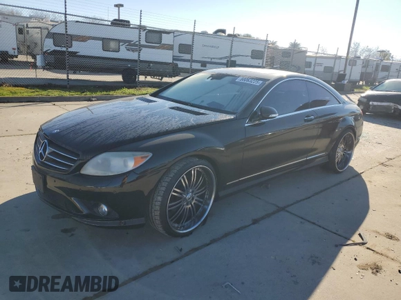 2008 Mercedes-Benz CL-Class V8 with VIN WDDEJ71X38A010864, listed as a Copart auction lot 88063225 with 175,291 mi miles and Salvage Title. Bid and sale history available at carsss.com. Image 1.