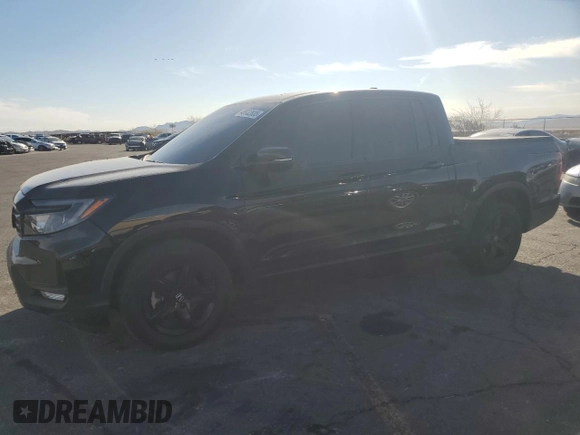 2023 Honda Ridgeline Black Edition with VIN 5FPYK3F81PB012950, listed as a Copart auction lot 48932835 with 26,269 mi miles and Salvage title. Bid and sale history available at DreamBid. Image 1.
