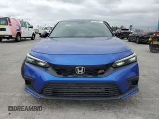 2022 Honda Civic Si with VIN 2HGFE1E51NH471195, listed as a Copart auction lot 53160375 with 26,032 mi miles and Salvage Title. Bid and sale history available at DreamBid. Image 5.